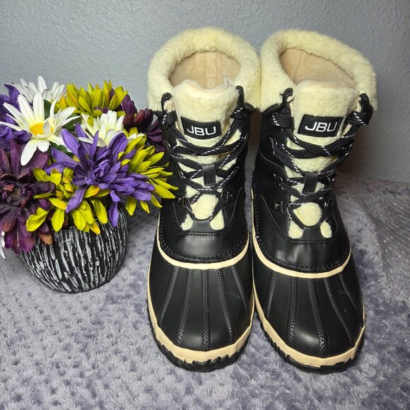 JBU Lizzy Lace-Up Waterproof Duck Boots – Size: 9 (Women’s) - Picture 1 of 12